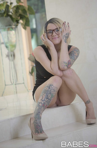 Tattooed Baby Emma Mae In Glasses