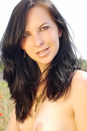 Katrin E Beautiful Woman Naked Outdoors
