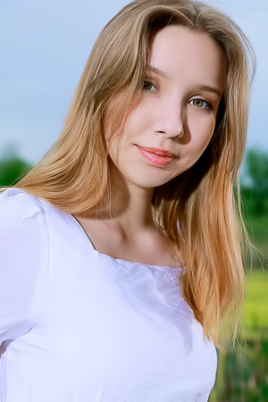 Estella Drops A White Sundress On A Lakeside Dock