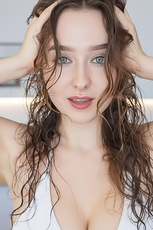 Brigitte Bells Bedroom Striptease Reveals Shaved Delight