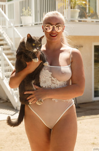 Harley Woodburn In See Through Swimsuit
